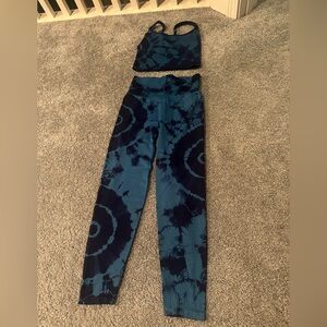 Blue Tie-Dye Women's activewear